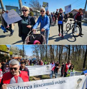 Ilfov: Protest în Corbeanca pentru aer curat și oprirea arderilor ilegale de deșeuri