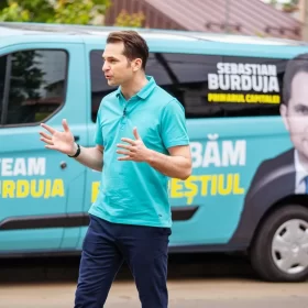 Candidatul PNL la Primăria Capitalei Sebastian Burduja