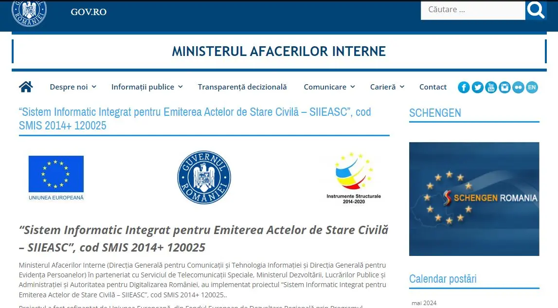 Județul Ilfov - Digitalizare în obținerea certificatelor de naștere sau deces în format digital - 8 mai 2024
