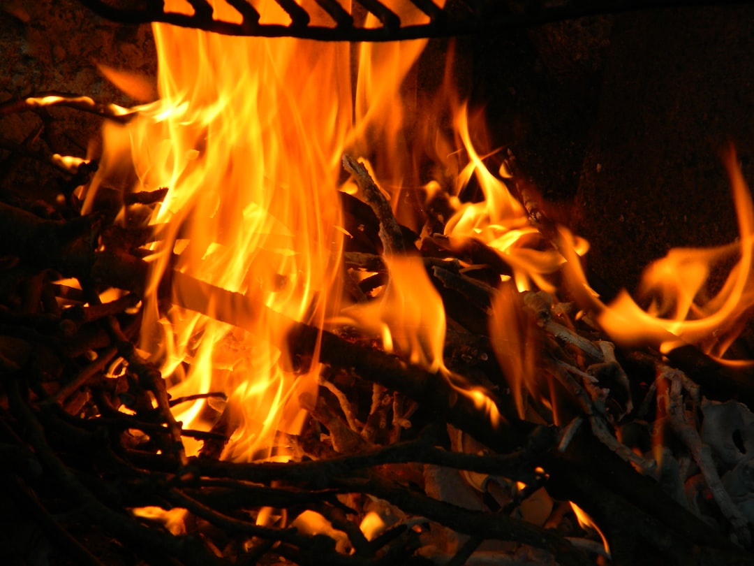 Photo Burning flames