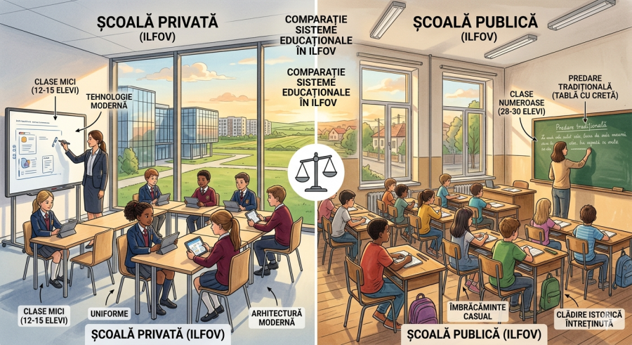 Școli private vs. școli publice în Ilfov — diferențe și alegeri