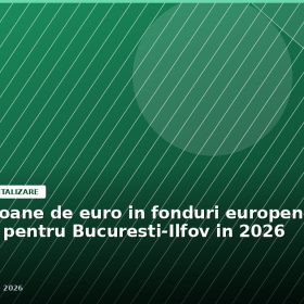 539 de milioane de euro în fonduri europene, disponibile pentru București-Ilfov în 2026