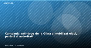 Campania anti-drog de la Glina a mobilizat elevi, parinti si autoritati