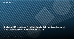 Județul Ilfov alocă 2 miliarde de lei pentru drumuri, apă, sănătate și educație în 2026