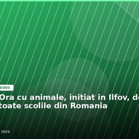 Optionalul Ora cu animale, initiat in Ilfov, devine materie in toate scolile din Romania