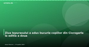 Ziua Iepurasului a adus bucurie copiilor din Ciorogarla la editia a doua