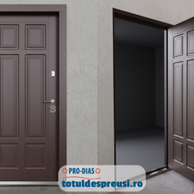 Usa metalica de exterior maro - Totuldespreusi.ro