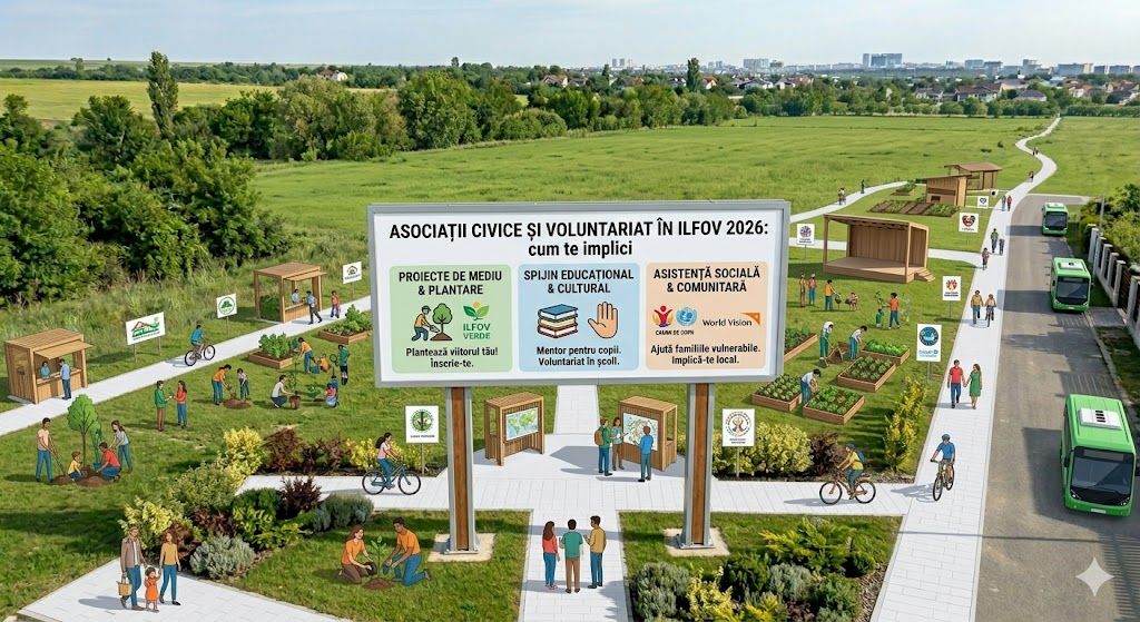 Asociații civice și voluntariat în Ilfov 2026. Cum te implici