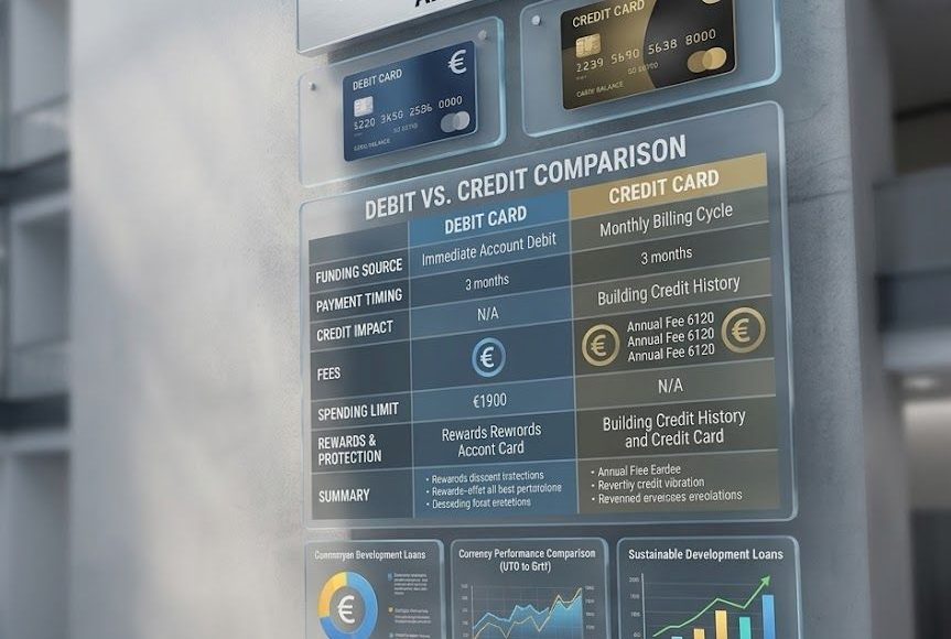 Card de debit vs card de credit în Ilfov - ghid complet pentru alegerea corectă