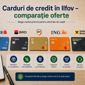 Carduri de credit în Ilfov - comparație oferte BCR, BRD, BT, ING, Raiffeisen