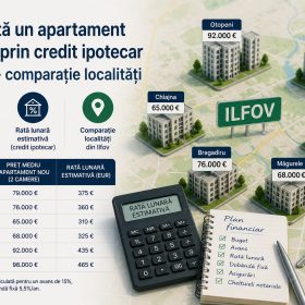 Cât costă un apartament finanțat prin credit ipotecar în Ilfov