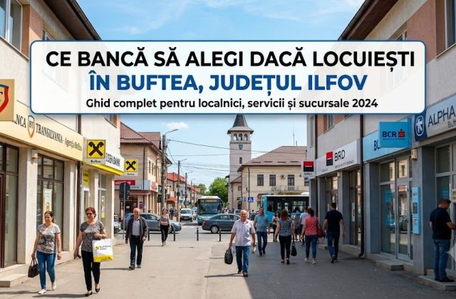 Ce bancă să alegi dacă locuiești în Buftea, județul Ilfovc