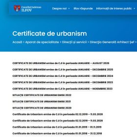 Certificat de urbanism în Ilfov