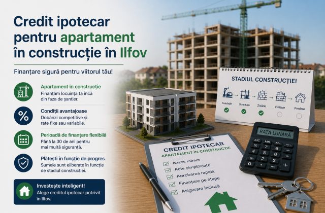 Credit ipotecar pentru apartament în construcție în Ilfov