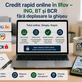Credit rapid online în Ilfov -ING, BT și BCR fără deplasare la ghișeu