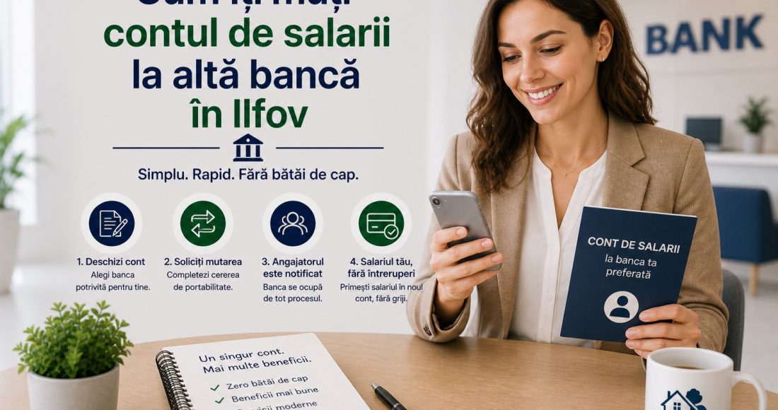 Cum îți muți contul de salarii la altă bancă în Ilfov