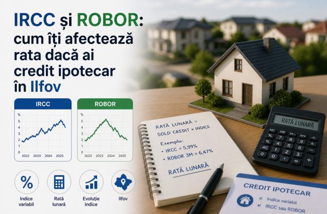 IRCC și ROBOR - cum îți afectează rata dacă ai credit ipotecar în Ilfov