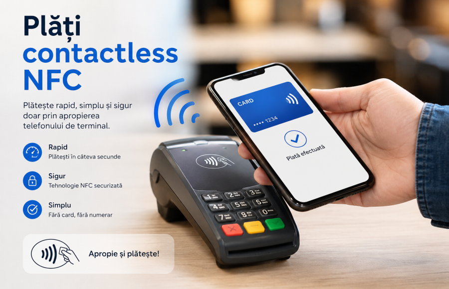 Plăți contactless NFC în Ilfov