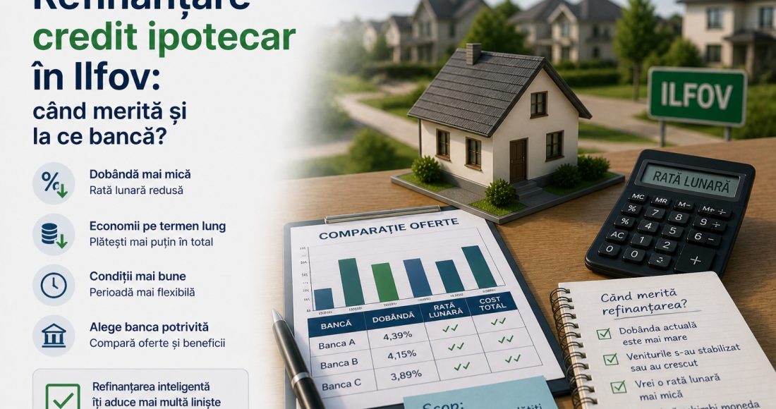 Refinanțare credit ipotecar în Ilfov
