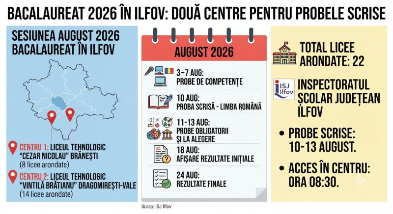 Bacalaureat 2026 în Ilfov