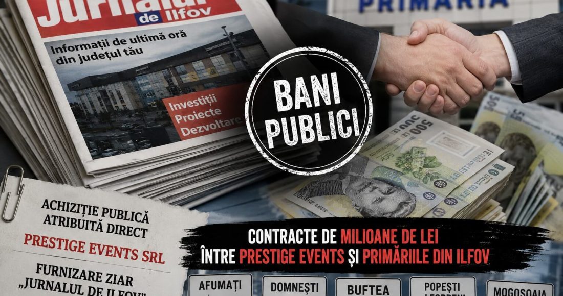 Bani publici pentru Jurnalul de Ilfov contractele cu Afumați, Buftea, Domnești și alte administrații locale