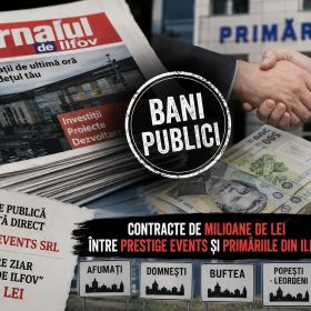 Bani publici pentru Jurnalul de Ilfov contractele cu Afumați, Buftea, Domnești și alte administrații locale