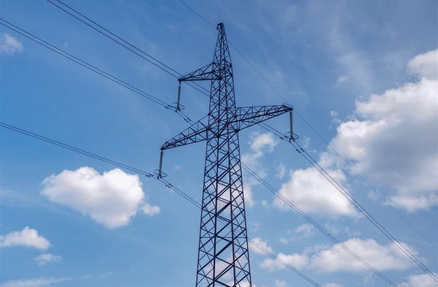 Stalp de inalta tensiune al retelei electrice