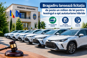 Bragadiru lansează licitația de peste un milion de lei pentru leasingul a opt autoturisme hibride