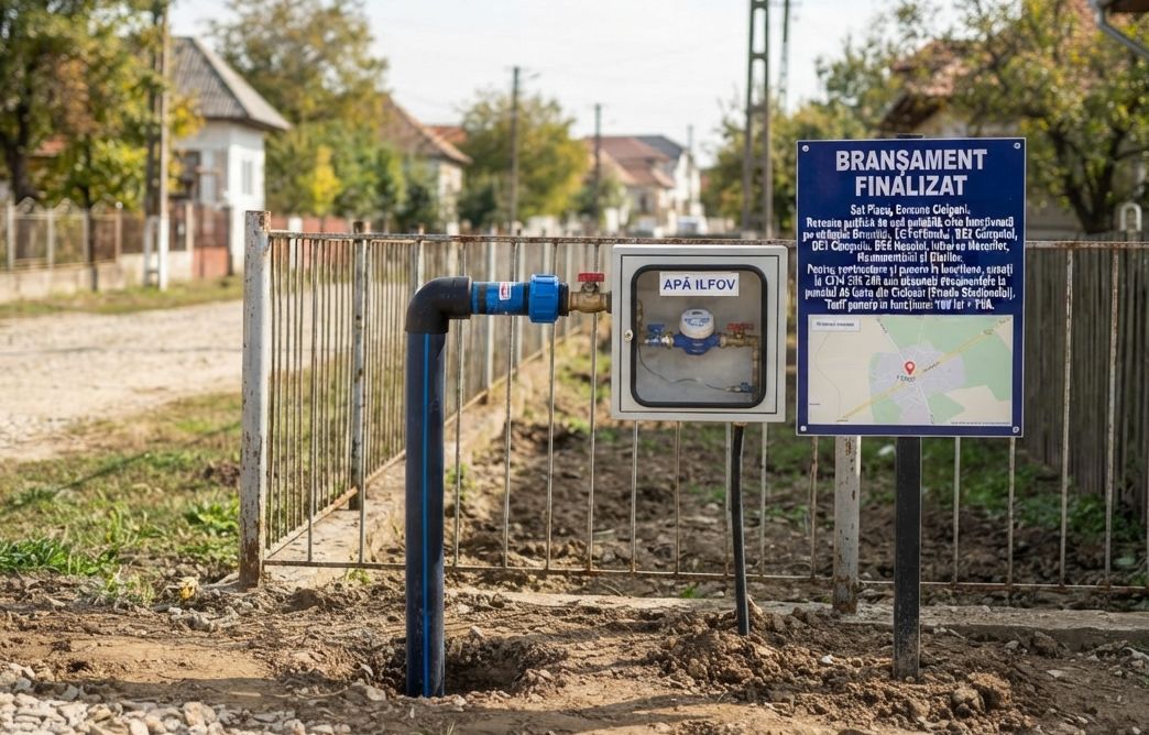 Apă Ilfov anunță încheierea branșamentelor pe nouă străzi din Piscu