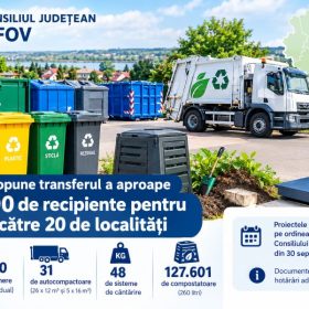 CJ Ilfov propune transferul a aproape 290.000 de recipiente pentru deșeuri către 20 de localități