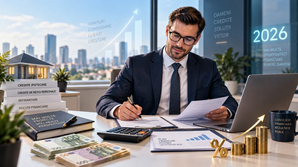 Cât câștigă un broker de credite în 2026