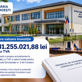 Dobroești propune un deviz de peste 31 de milioane de lei pentru noua școală din Fundeni