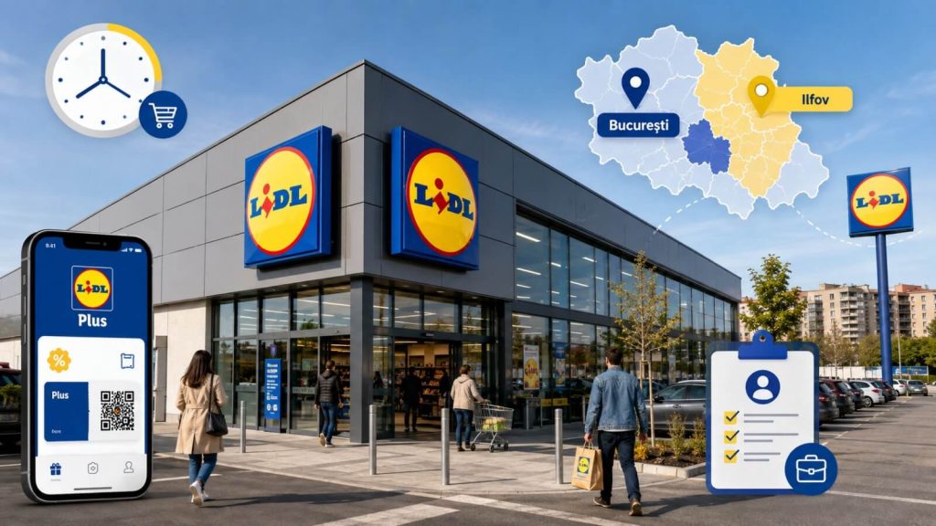 Lidl România program, magazine București și Ilfov, cariere, Lidl Plus și istoria companiei