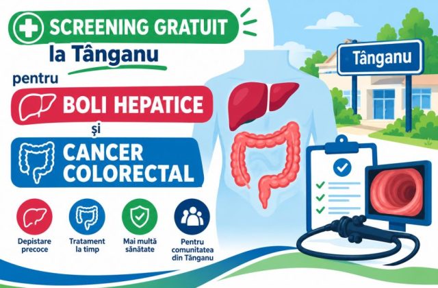 Screening gratuit la Tânganu pentru boli hepatice și cancer colorectal