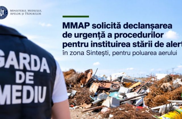 Stare de alertă cerută pentru arderile din Sintești