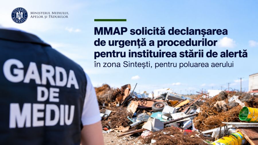 Stare de alertă cerută pentru arderile din Sintești