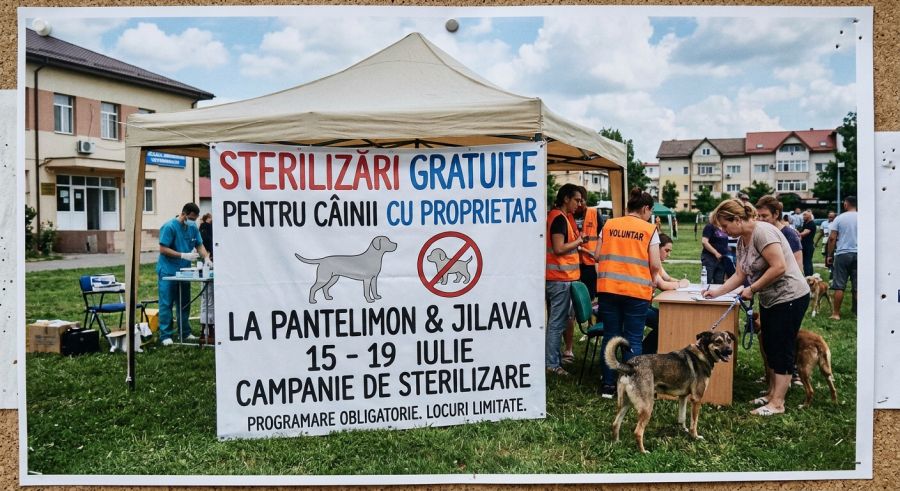 Sterilizări gratuite pentru câinii cu proprietar la Pantelimon și Jilava