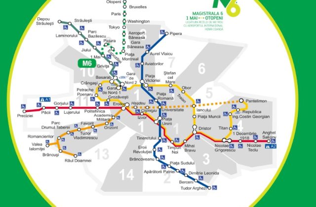 tunelurilor M6 spre Otopeni